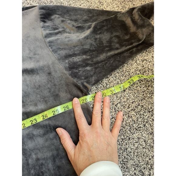 Pure Jill J. Jill Gray Velvet Kimono Sleeve Top Large Velour Soft Lagenlook NWT - Picture 8 of 8